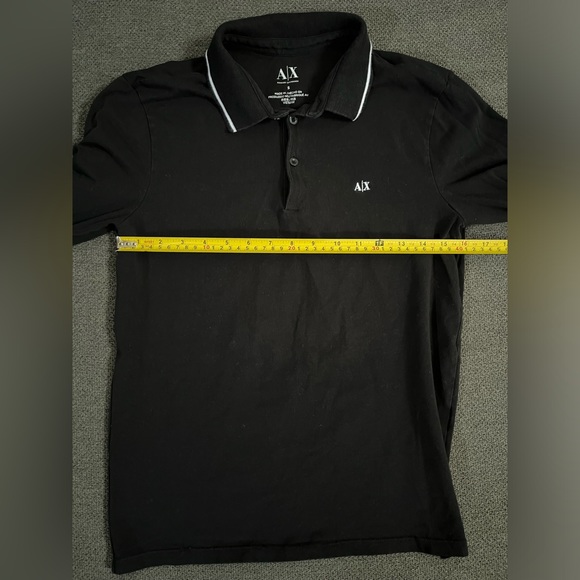 Armani Exchange Men’s size small black polo - Picture 4 of 4